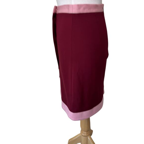 ANTHROPOLOGIE  Hutch Milan Color Blocked A line Mini Skirt Buttons Size 4 - Picture 6 of 11